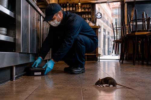 Desratización en bares y comercios de Bilbao tras las vacaciones