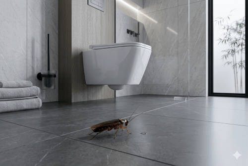 ¿Por dónde entran las cucarachas al baño?